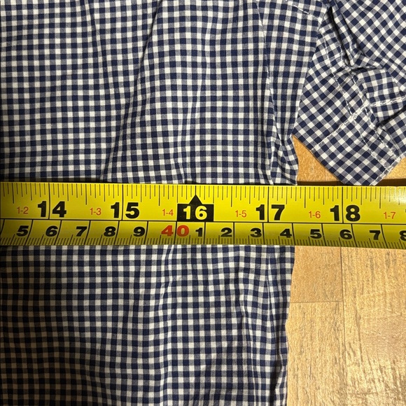 Fred Perry Navy and White Checkered Button Down Shirt - Picture 9 of 9